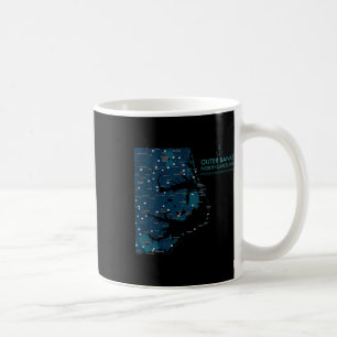 Taza De Café Obx Nc Outer Banks Map Duck Corolla Beach Vacation