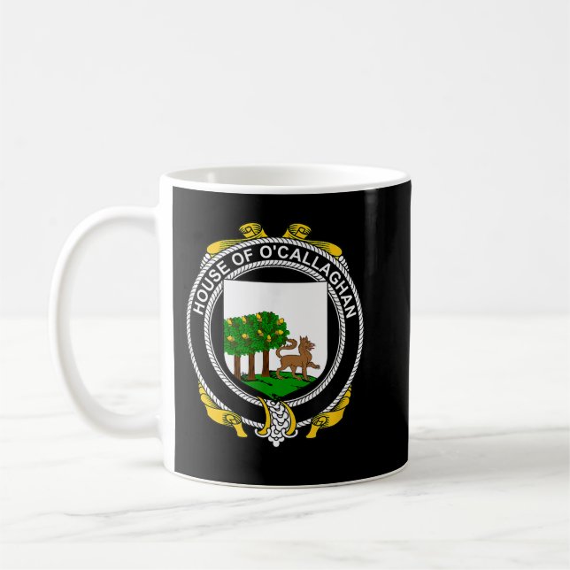 Taza De Café O'Callaghan Coat of Arms  Family Crest  (Izquierda)