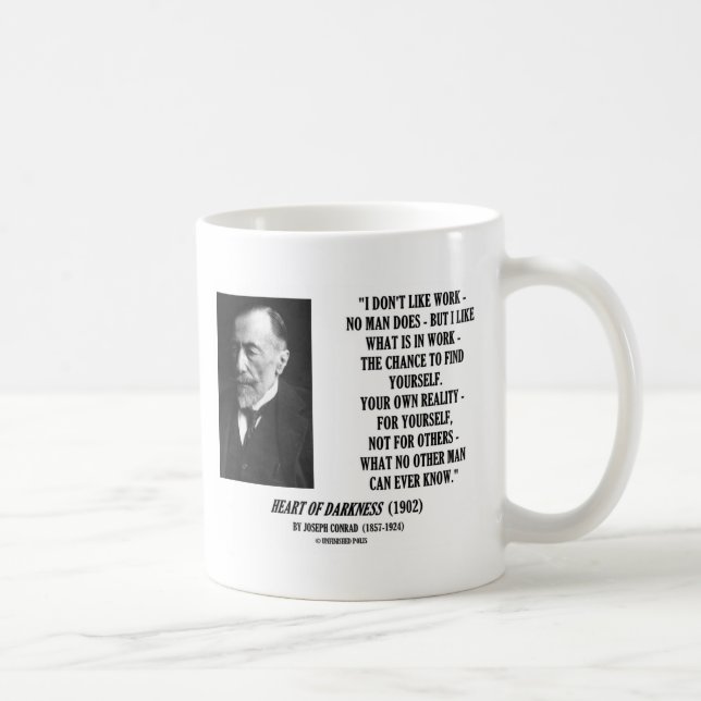 Taza De Café Ocasión del trabajo de Joseph Conrad su propia (Derecha)