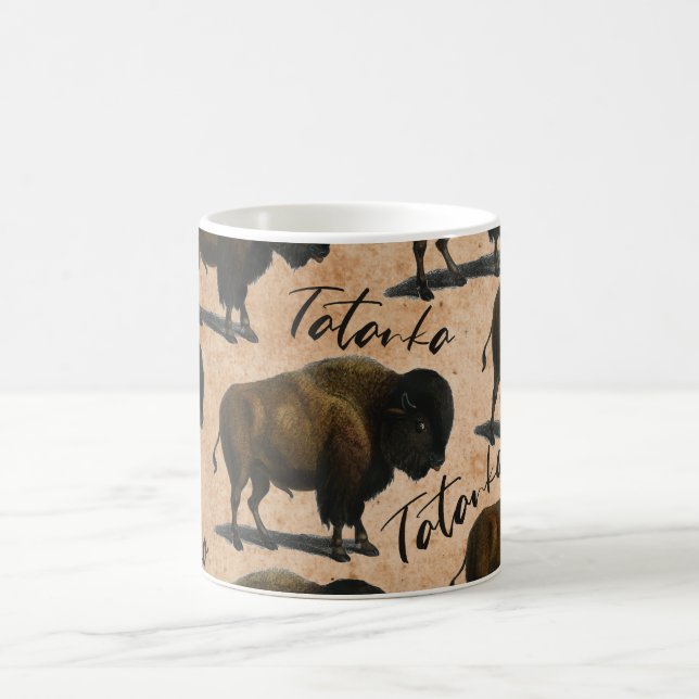 Taza de café occidental del bisonte del búfalo de (Centro)