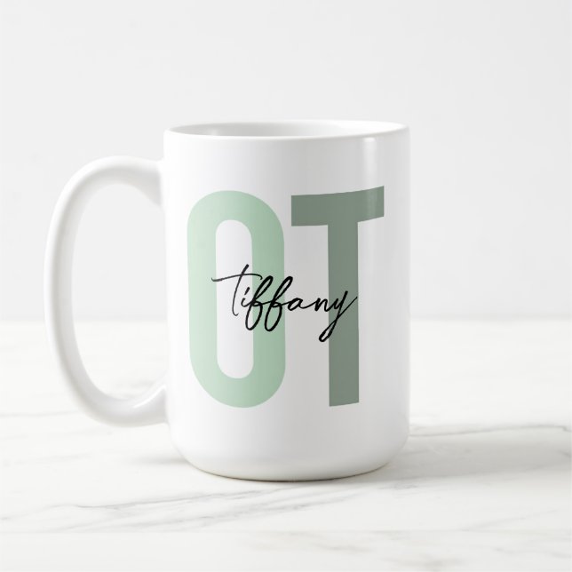 Taza De Café Occupational Therapy Mug • Custom OT Coffee Mug •  (Izquierda)