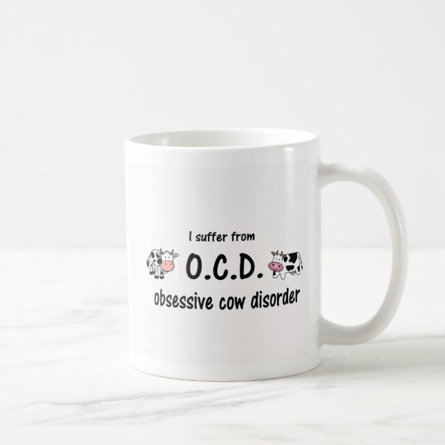 Taza De Café OCD Cow (Derecha)