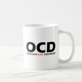Taza De Café OCD - Trastorno obsesivo del gato