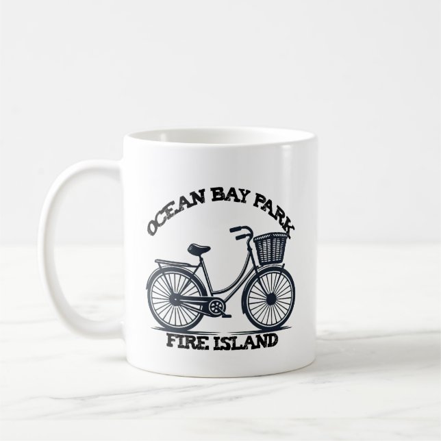Taza De Café OCEAN BAY PARK Fire Island bicicleta playa de vera (Izquierda)