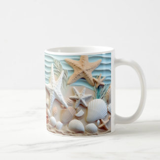 Taza De Café Ocean Breeze Seashell Mug