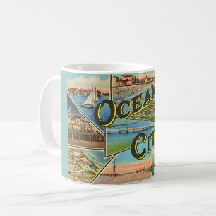 Taza De Café Ocean City NJ Antiguo