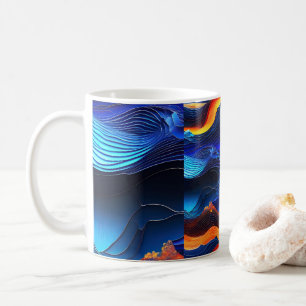 Taza De Café Ocean Lava "Aquaflame"