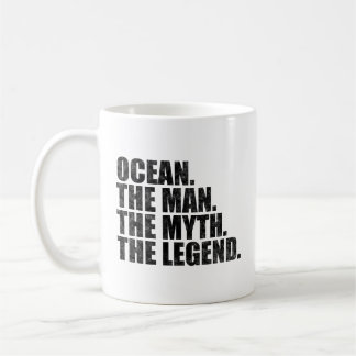 Taza De Café Ocean name, Ocean The Man The Myth The Legend