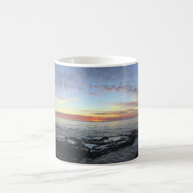 Taza De Café Ocean Sunset Pano Mug (Centro)
