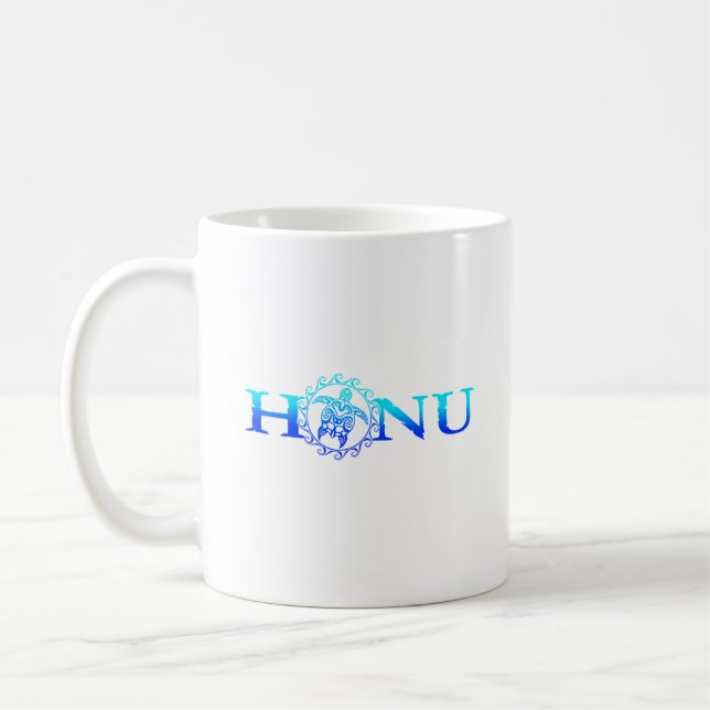 Taza De Café Océano azul de la tortuga honu hawaiana (Izquierda)