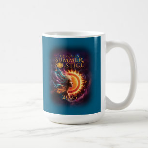 Taza De Café Océano azul del solsticio de verano de Greensboro