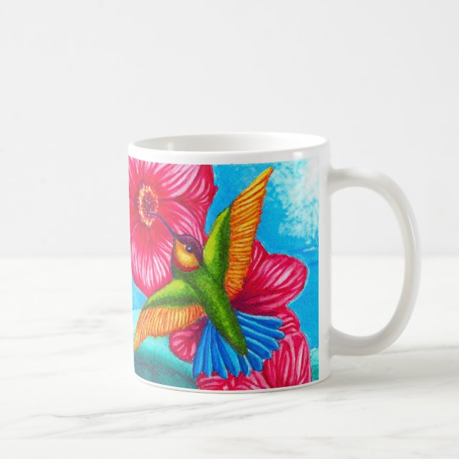Taza De Café Océano del colibrí (Derecha)