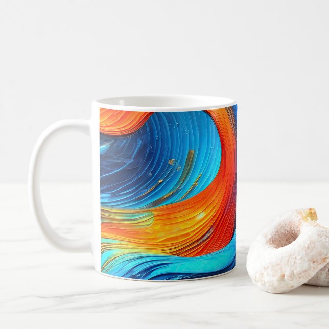 Taza De Café Océano Lava "Astralsurge" (Con donut)