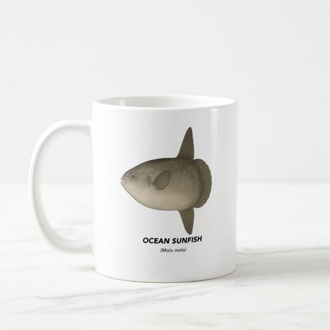 Taza De Café Océano Sunfish - Animales marinos de California (Izquierda)