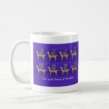 Ocho Llamas de Hanukkah mug