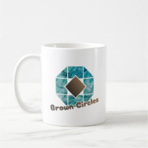 Octagon abstracto con Plaza Marrón y Ci Opuesta