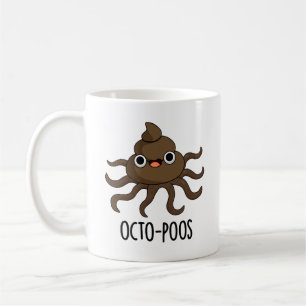 Taza De Café Octo-poos Funny Octopus Pun