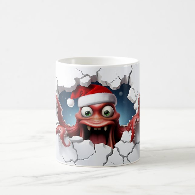 Taza De Café Octopus 3D navidades (Centro)