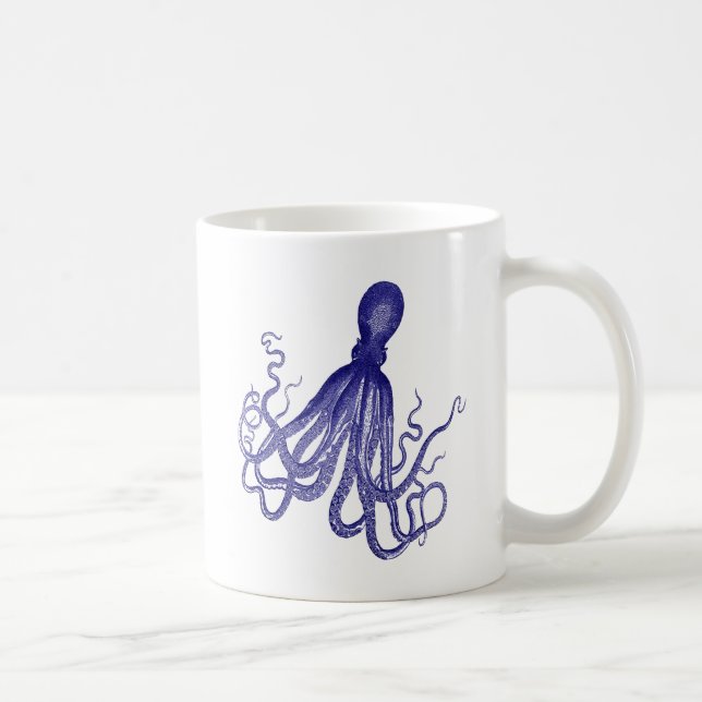 Taza De Café Octopus azul 5 (Derecha)