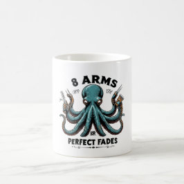 Taza De Café Octopus Barber Mug - 8 brazos para desfiles perfec