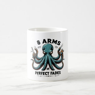 Taza De Café Octopus Barber Mug - 8 brazos para desfiles perfec