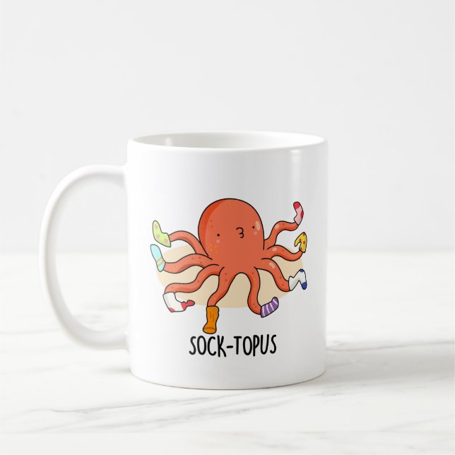 Taza De Café Octopus divertidos con soplete (Izquierda)