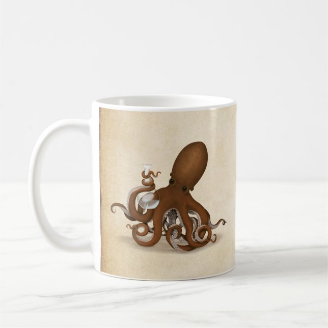 Taza De Café Octopus Holocausto Matraz Ciencia Química (Izquierda)