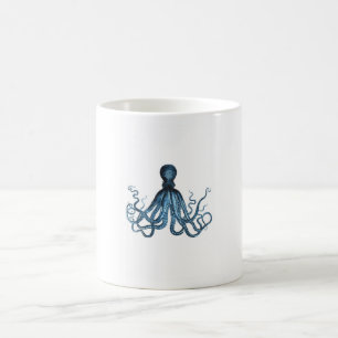 Taza De Café Octopus kraken playa marina costera océano