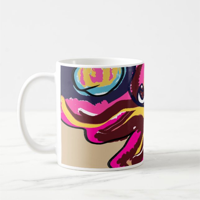 Taza De Café Octopus lindo (Izquierda)