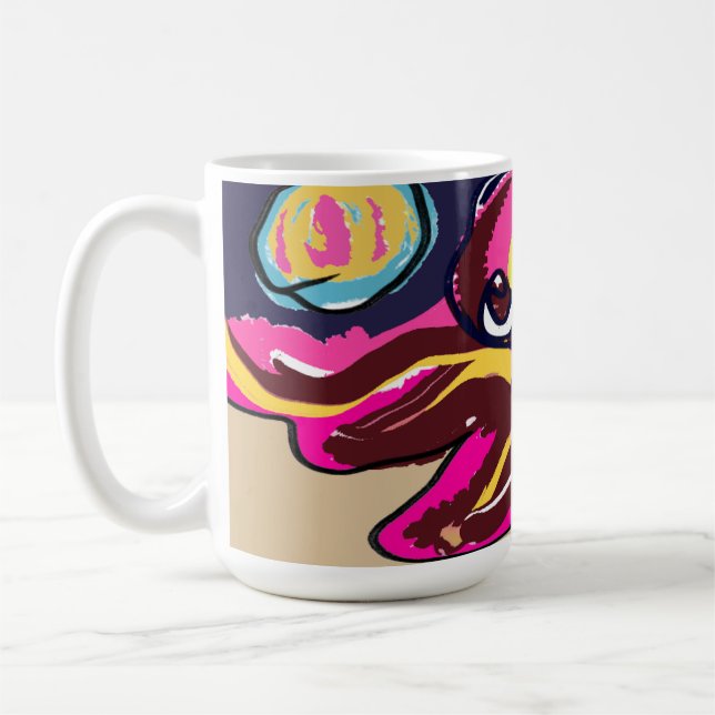 Taza De Café Octopus lindo (Izquierda)