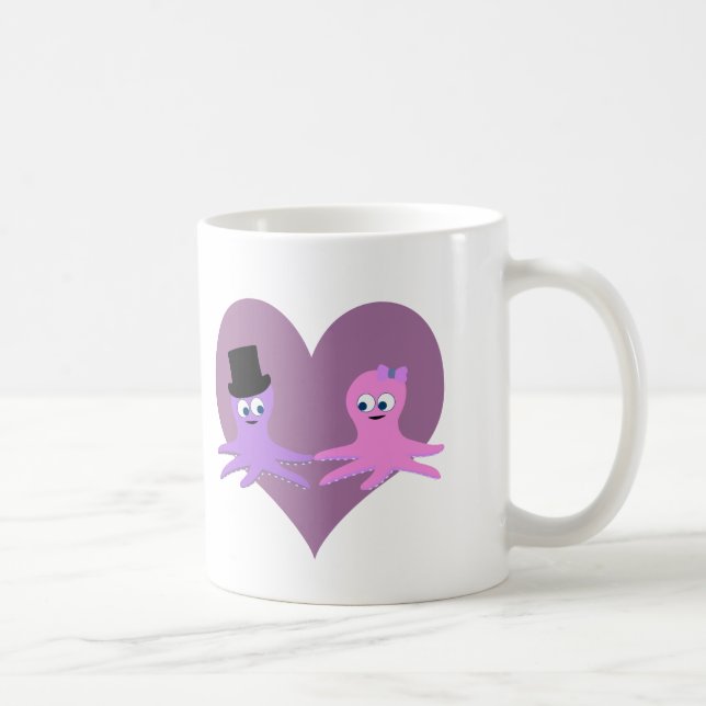 Taza De Café Octopus Love (Derecha)