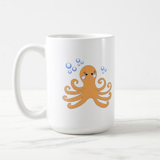 Taza De Café Octopus personalizado (Izquierda)