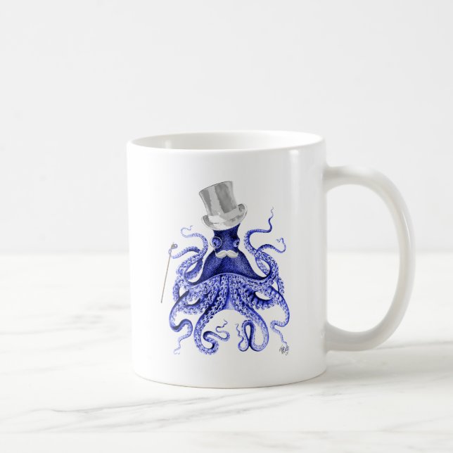 Taza De Café Octopus sobre la ciudad (Derecha)