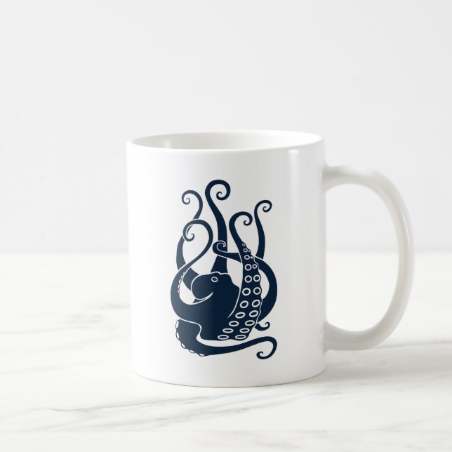 Taza De Café octopus squid cuttlefish oktopus scuba diving (Derecha)