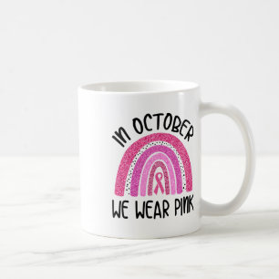 Taza De Café Octubre: Usamos Cinta Rosa Para El Cáncer De Mama