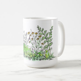 Taza De Café Oculte en las flores