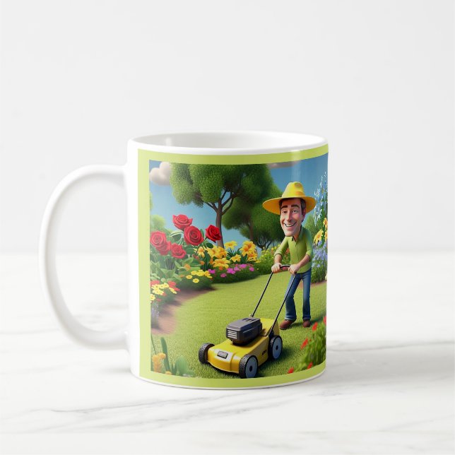 TAZA DE CAFÉ " OCUPACIONES, JARDINERO " (Izquierda)