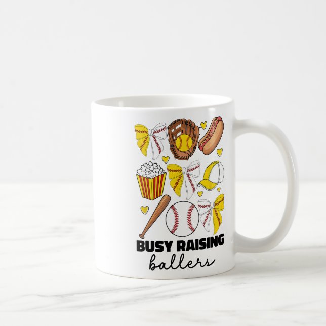 Taza De Café Ocupado Criando Bysebyll Y Softbyll Mom Coq (Derecha)