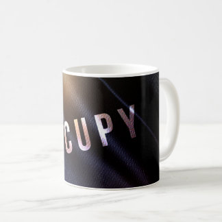TAZA DE CAFÉ OCUPE LA BANDERA