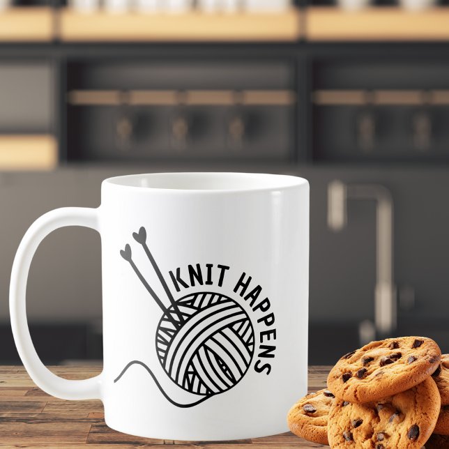 Taza De Café Ocurre un divertido Knit (Subido por el creador)