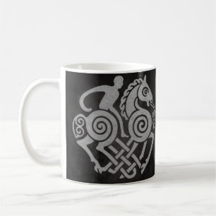 Taza De Café Odin Riding Sleipnir - Arte Viking de la mitología