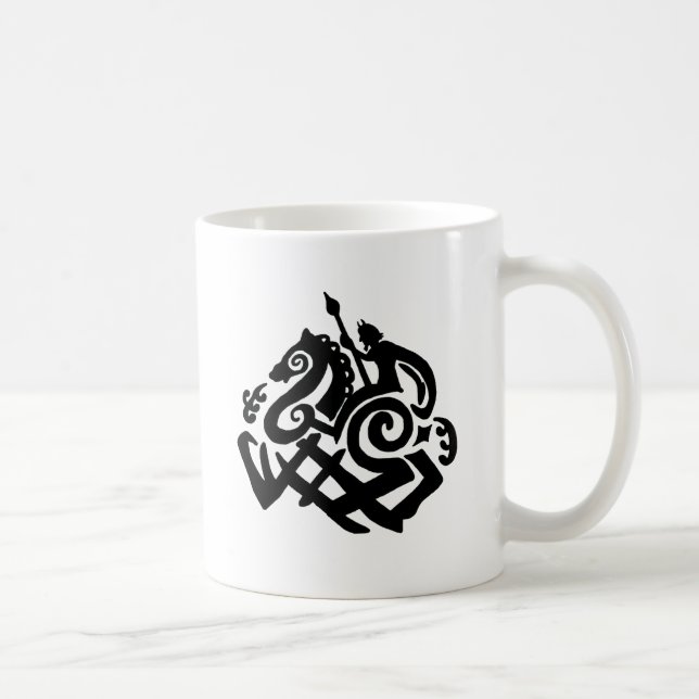 Taza De Café Odin y Sleipnir (Derecha)