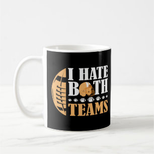 Taza De Café Odio a Ambos Equipos Divertido Fútbol Americano