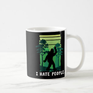 Taza De Café Odio a la gente - Funny Pie Grande Dedo medio Sasq
