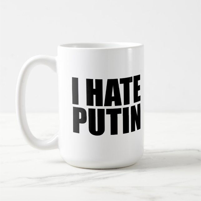 Taza De Café Odio a Putin (Izquierda)