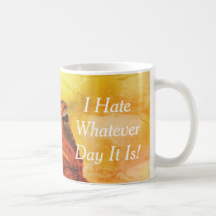 Taza De Café "Odio Cualquier Día Que Sea" Toad Grumpy