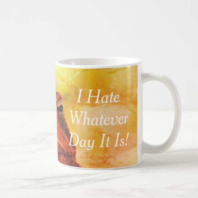 Taza De Café "Odio Cualquier Día Que Sea" Toad Grumpy (Derecha)