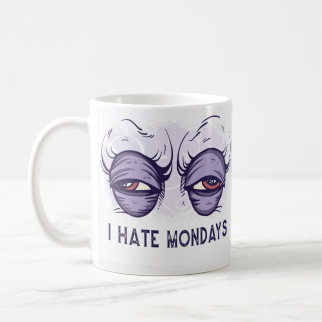 TAZA DE CAFÉ ODIO EL DISEÑO DE LOS LUNES (Izquierda)