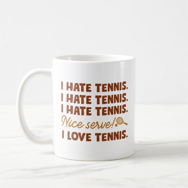 Taza De Café Odio el tenis (Izquierda)