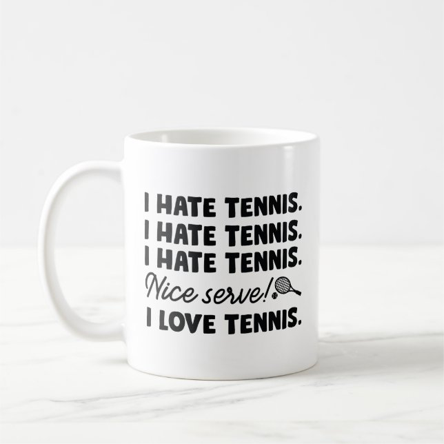 Taza De Café Odio el tenis (Izquierda)
